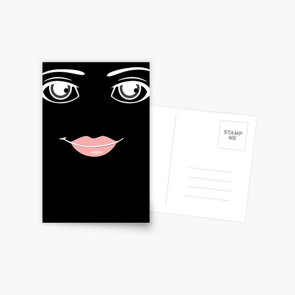 Roblox Man Face Postcard for Sale by rbopone