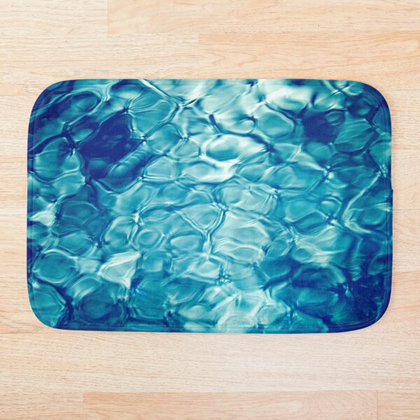 Item preview, Rippling Blue Water Bathmat designed and sold by AbstractAcid.