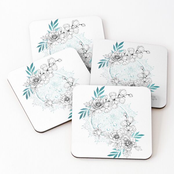 Item preview, Blue Full Moon Flowers designed and sold by KalikaGraphisme.