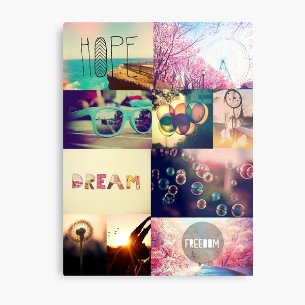 Tumblr Collages Metal Print