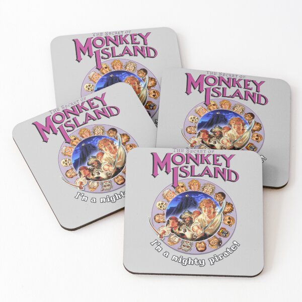 Item preview, Secret of Monkey Island - I'M A MIGHTY PIRATE! Classic MS-DOS point and click graphic adventure game! designed and sold by RetroTeeStudio.