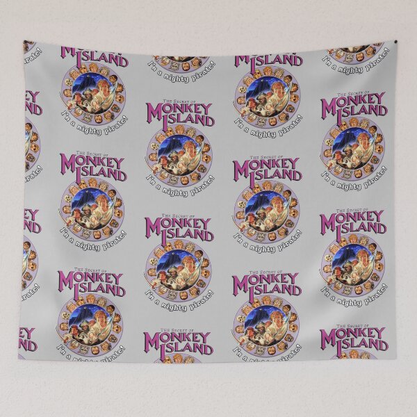 Item preview, Secret of Monkey Island - I'M A MIGHTY PIRATE! Classic MS-DOS point and click graphic adventure game! designed and sold by RetroTeeStudio.