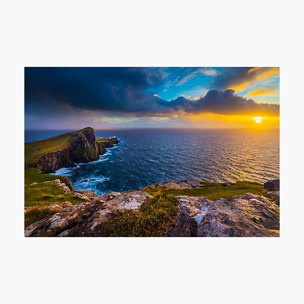 Item preview, Sunset at Neist Point Lighthouse designed and sold by Adrian Alford Photography.