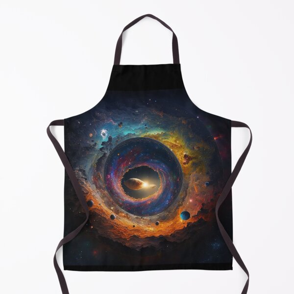 Item preview, Beautiful colorful space with planets and clouds designed and sold by ArtElephant.