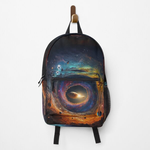 Item preview, Beautiful colorful space with planets and clouds designed and sold by ArtElephant.