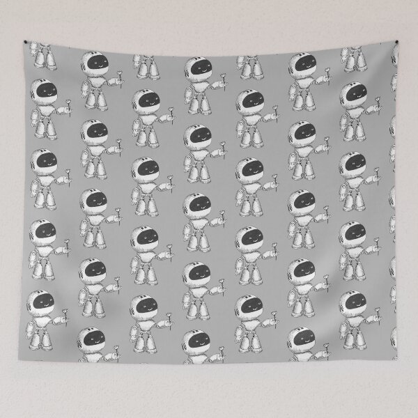 Item preview, Robot with a flower designed and sold by Yulia mozes.