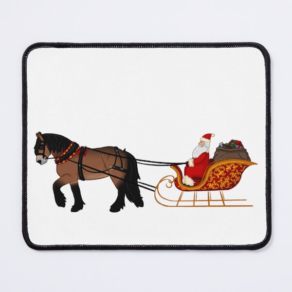 Item preview, Draft horse Santa sleigh designed and sold by Art By Drina.