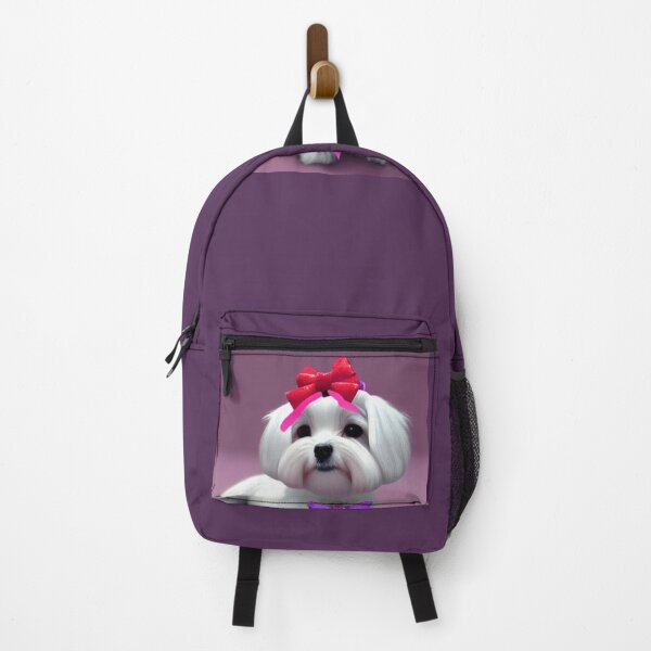 Item preview, Lovely Maltese dog with a bow on his head designed and sold by JustShineBaby.
