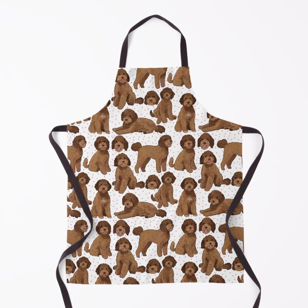 Item preview, Ilustración linda de chocolate labradoodle designed and sold by Yarafantasyart.