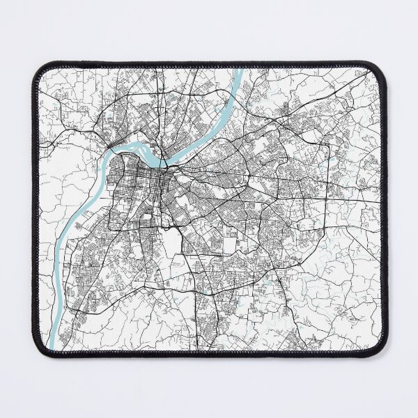 Item preview, Louisville City Map of Kentucky, USA - Circle designed and sold by deMAP.