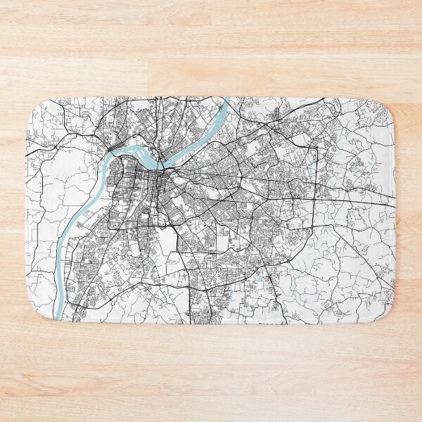 Item preview, Louisville City Map of Kentucky, USA - Circle designed and sold by deMAP.