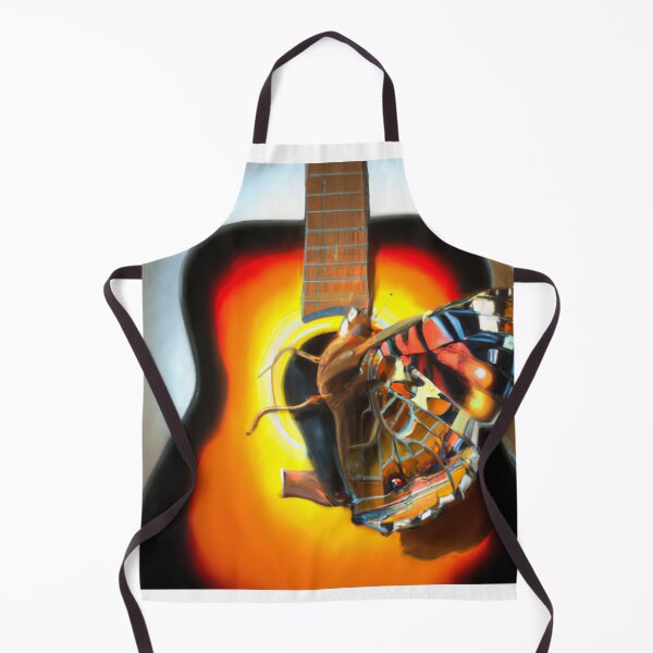 Item preview, Butterfly playing with guitar oil painting designed and sold by Color-Me-Blue.