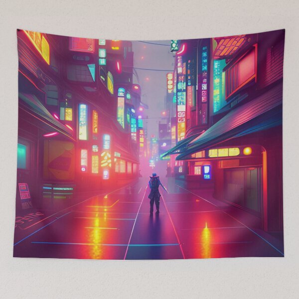 Item preview, A Man in Tokyo Neon Anime Japan Vibes <3 designed and sold by Trendy-Now.