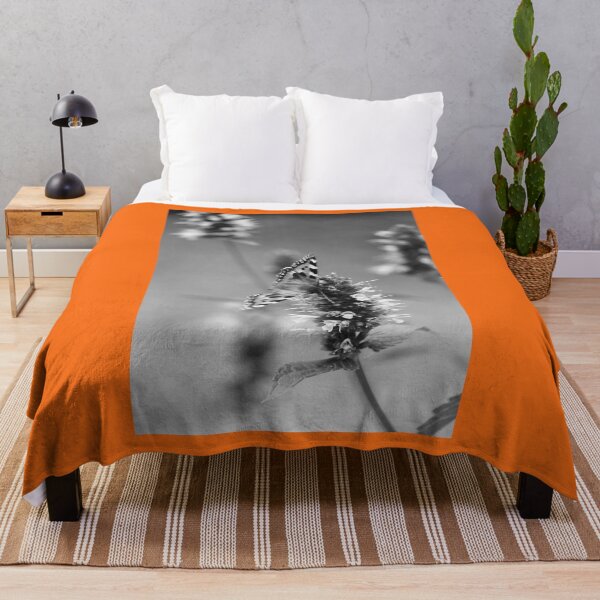 Item preview, Painted Lady on lavender bw Nature Beauty designed and sold by eddiebarronshop.