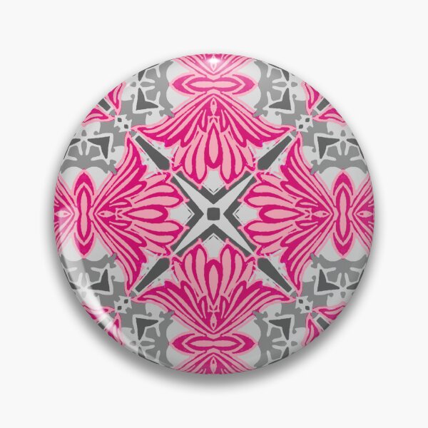 Item preview, Abstract Flower Petals Fuchsia Pink and Gray designed and sold by Marymarice.