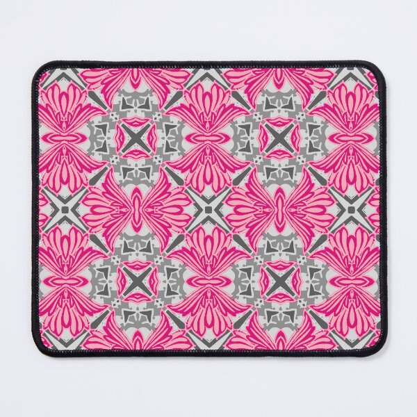 Item preview, Abstract Flower Petals Fuchsia Pink and Gray designed and sold by Marymarice.