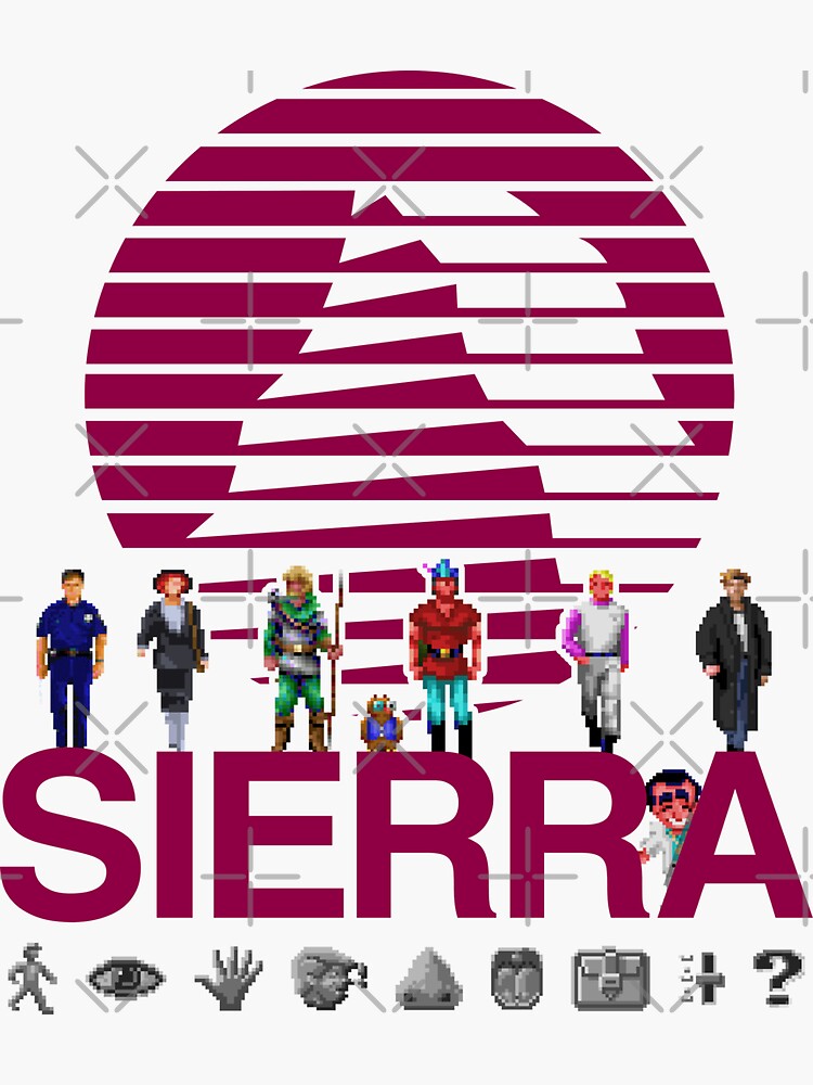 Sierra Online Logo (MAGENTA) - Gaming Heroes and Icons - Point and