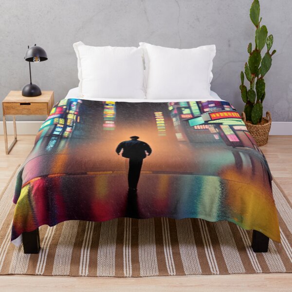 Item preview, A Man in Tokyo Neon Anime Japan Rainy Street Vibes <3 designed and sold by Trendy-Now.