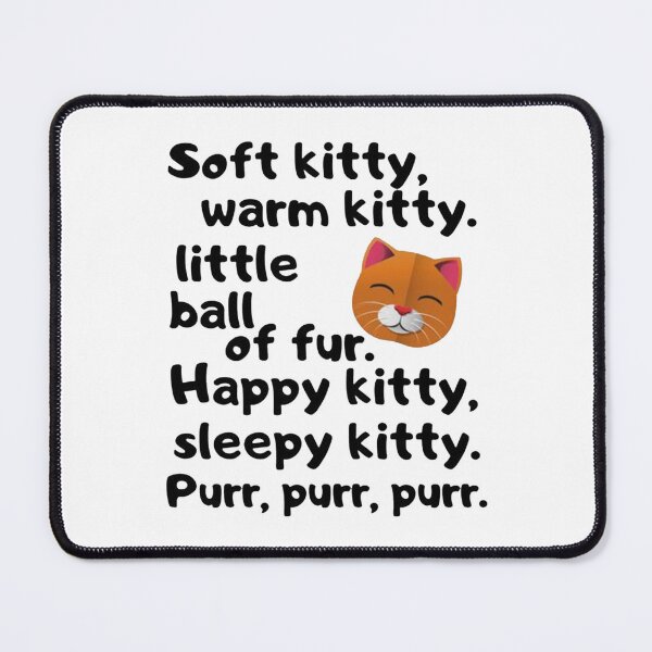 Item preview, soft kitty warm kitty designed and sold by noha alzohbi.