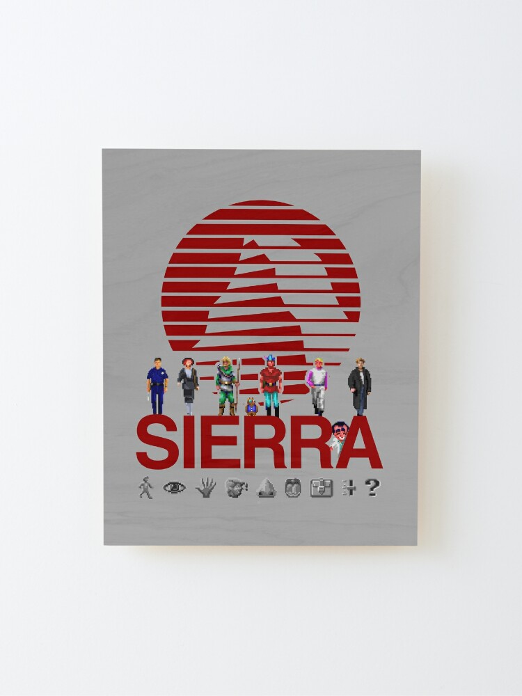 Sierra Online Logo (AQUA BLUE) - Gaming Heroes and Icons - Point and Click  Graphic Adventure PC Games! | Poster