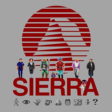 Sierra Online Logo (DARK GREY) - Gaming Heroes and Icons - Point and Click  Graphic Adventure PC Games! | Art Print