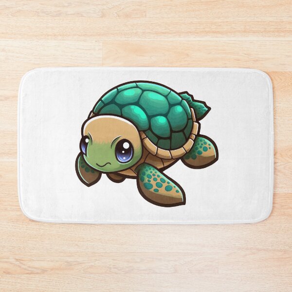 Item preview, Cute green turtle designed and sold by ArtElephant.
