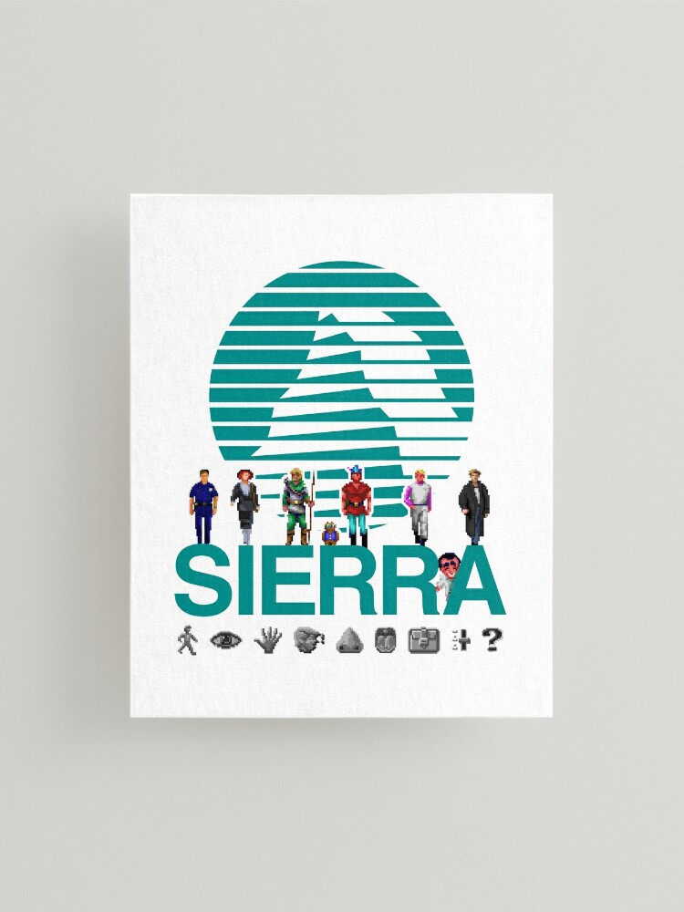 Sierra Online Logo (AQUA BLUE) - Gaming Heroes and Icons - Point and Click  Graphic Adventure PC Games! | Mounted Print