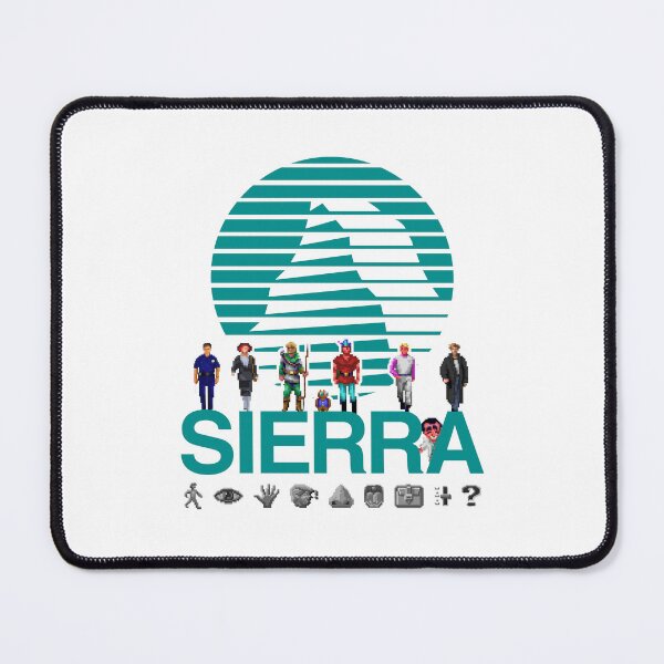 Item preview, Sierra Online Logo (AQUA BLUE) - Gaming Heroes and Icons - Point and Click Graphic Adventure PC Games! designed and sold by RetroTeeStudio.