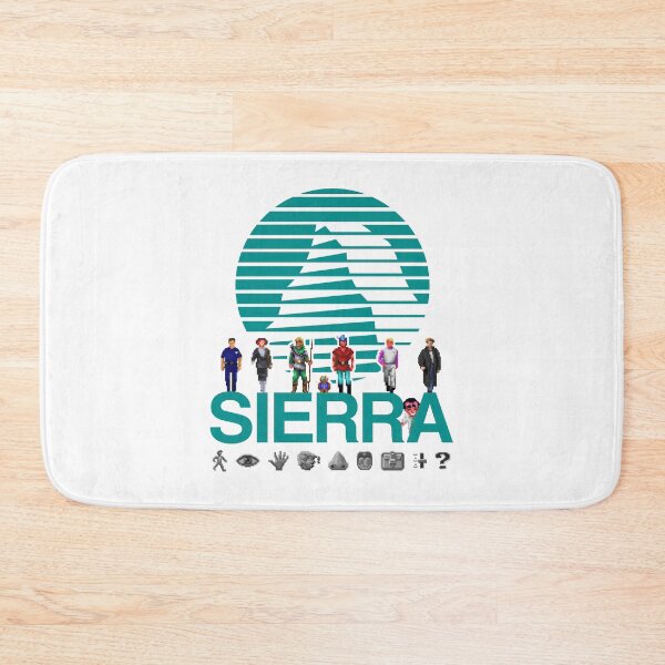 Item preview, Sierra Online Logo (AQUA BLUE) - Gaming Heroes and Icons - Point and Click Graphic Adventure PC Games! designed and sold by RetroTeeStudio.