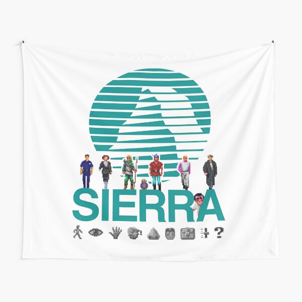 Sierra Online Logo (AQUA BLUE) - Gaming Heroes and Icons - Point and Click  Graphic Adventure PC Games! | Poster