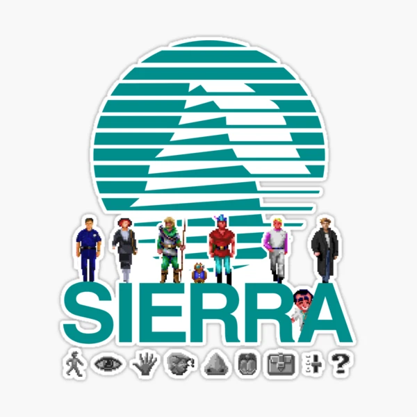 Sierra Online Logo (MAGENTA) - Gaming Heroes and Icons - Point and