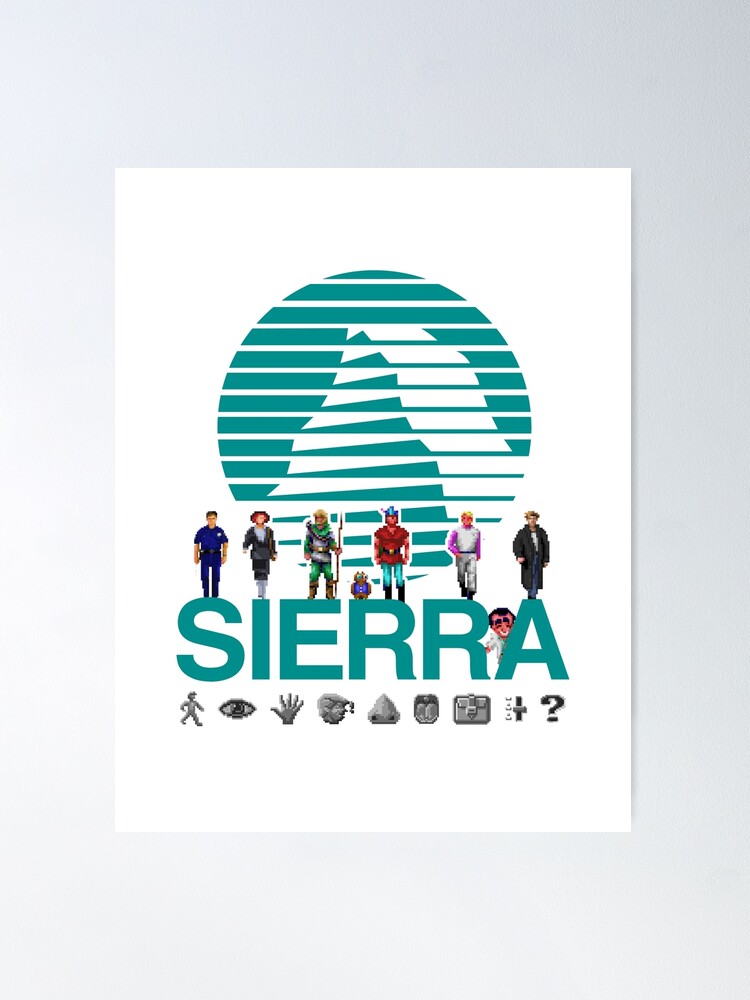 POINT AND CLICK LEGENDS - Sierra Online Logo (WHITE) - Gaming Heroes and  Icons - Graphic Adventure PC Games! | Mouse Pad