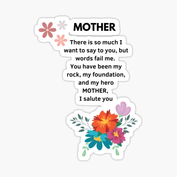 Item preview, MOTHER - My Rock, My Foundation, My Hero designed and sold by JakNJill.