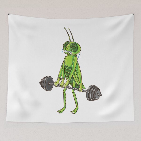 Item preview, Grasshopper Weightlifting Gym Body Builder designed and sold by GeorgiHeyward.