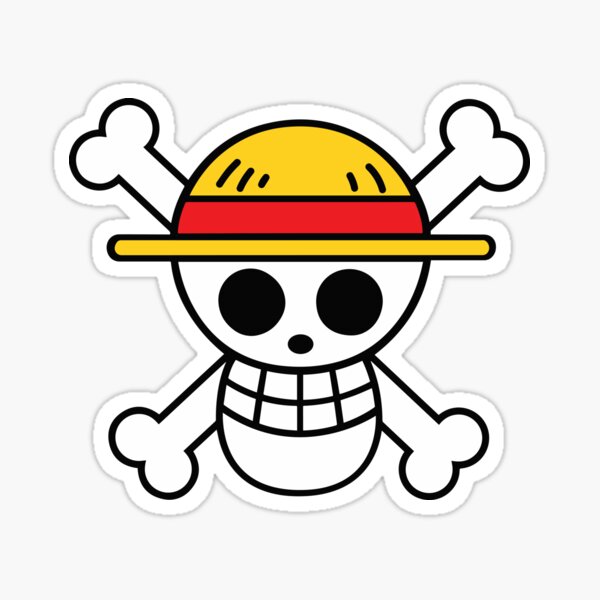 Sticker de CaporalMandale sur one piece pirate monkey d luffy chapeau  paille mini petit