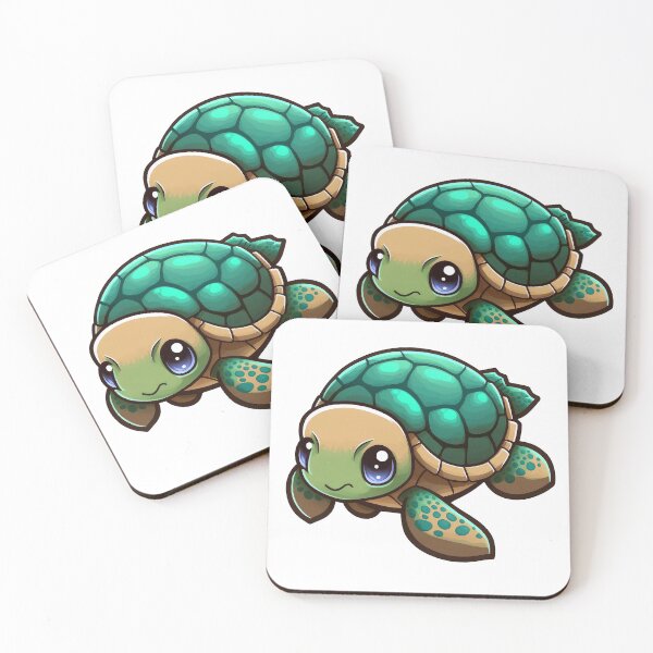 Item preview, Cute green turtle designed and sold by ArtElephant.