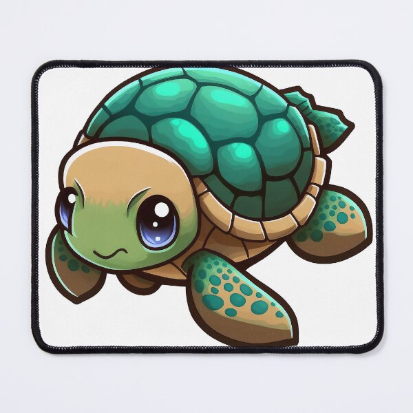Item preview, Cute green turtle designed and sold by ArtElephant.