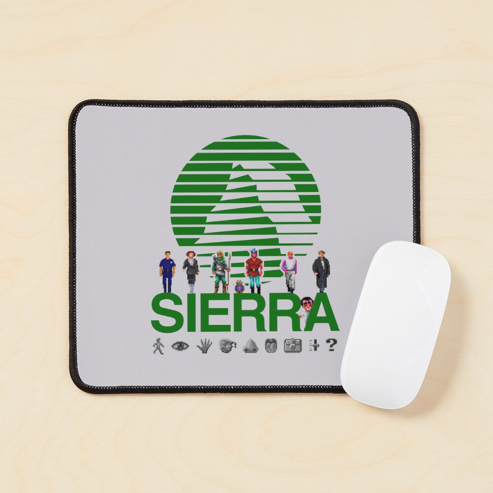 Sierra Online Logo (AQUA BLUE) - Gaming Heroes and Icons - Point and Click  Graphic Adventure PC Games! | Mounted Print