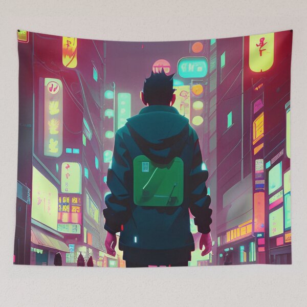 Item preview, Cyberpunk Tokyo Neon Anime Japan Night Street Vibes <3 designed and sold by Trendy-Now.