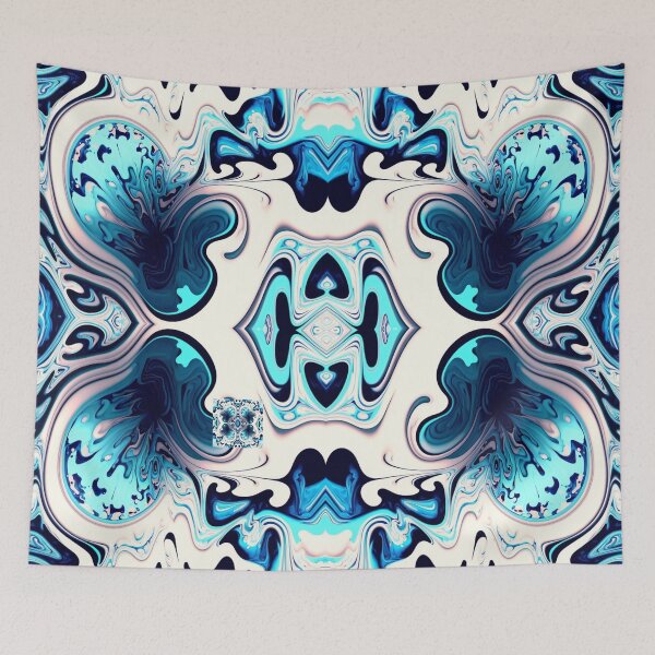 Item preview, Winter Pattern abstract liquid ice #2 designed and sold by PhiloSophyEye.