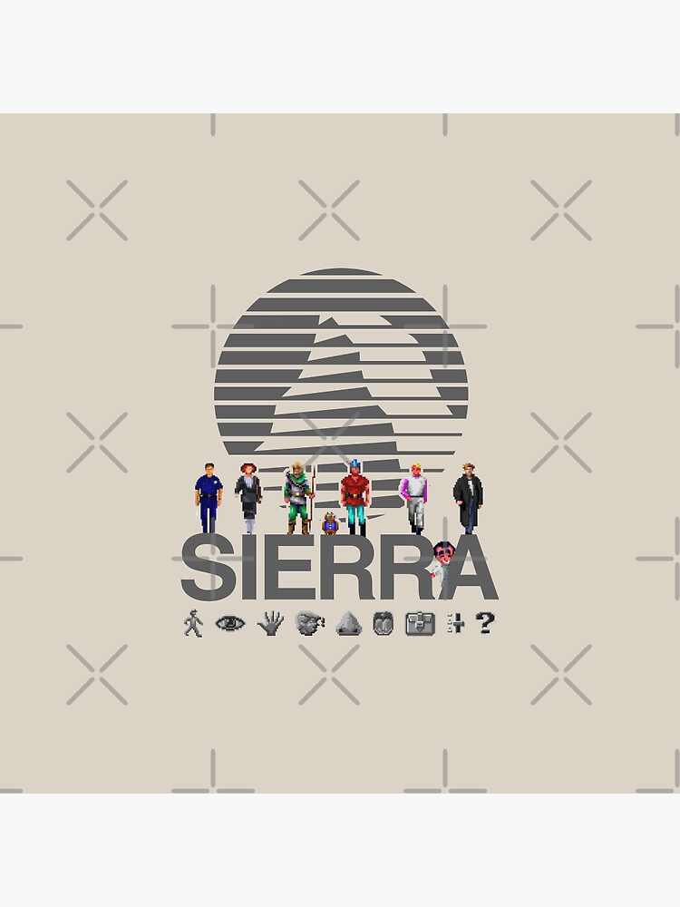 Sierra Online Logo (DARK GREY) - Gaming Heroes and Icons - Point and Click  Graphic Adventure PC Games! | Art Print