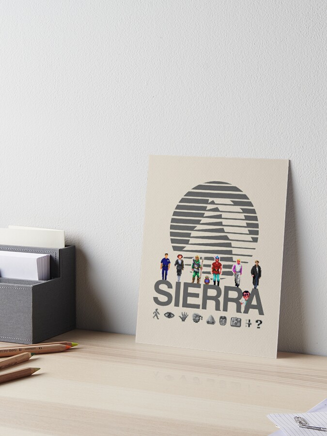 Sierra Online Logo (AQUA BLUE) - Gaming Heroes and Icons - Point and Click  Graphic Adventure PC Games! | Poster