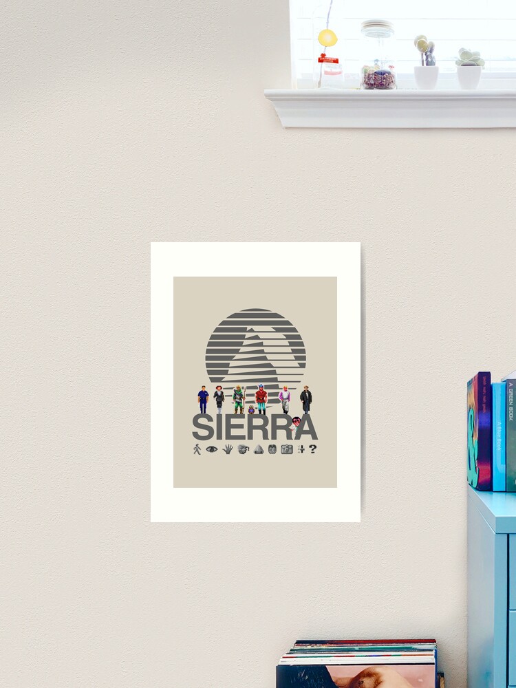 Sierra Online Logo (DARK GREY) - Gaming Heroes and Icons - Point and Click  Graphic Adventure PC Games! | Art Print