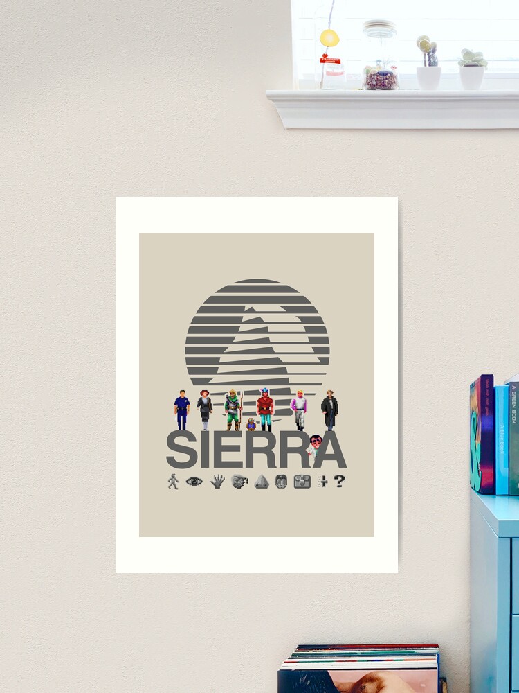 Sierra Online Logo (DARK GREY) - Gaming Heroes and Icons - Point and Click  Graphic Adventure PC Games! | Art Print