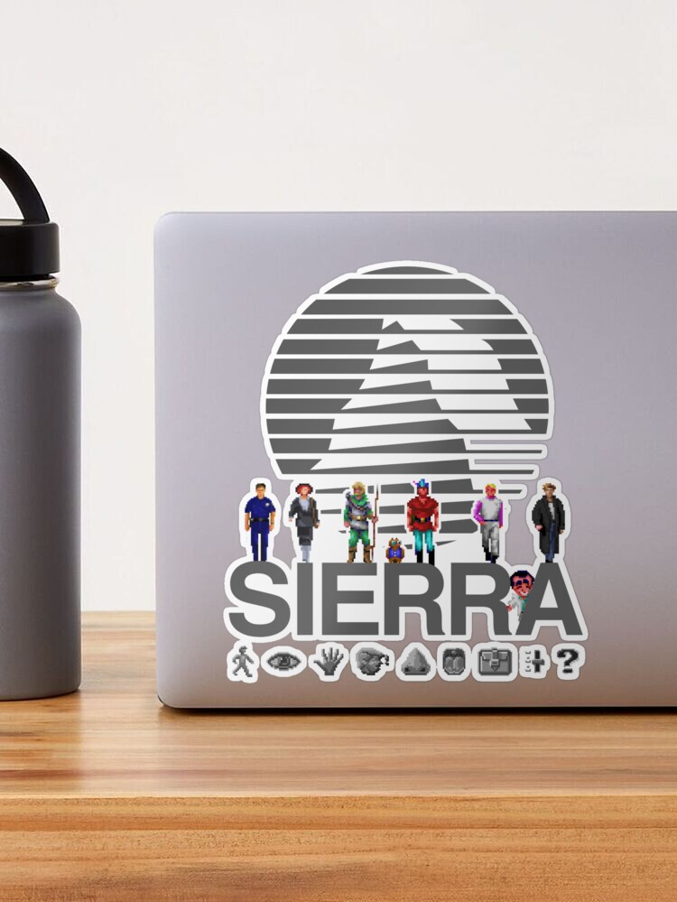 POINT AND CLICK LEGENDS - Sierra Online Logo (GREY) - Gaming Heroes and  Icons - Graphic Adventure PC Games! | Greeting Card