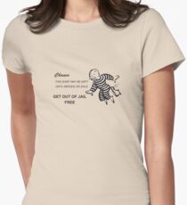 Get out of Jail Free Women's Fitted T-Shirt