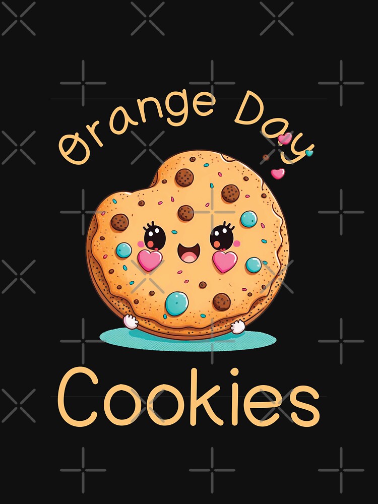 Disover Orange day cookies cute t shirt T-Shirt