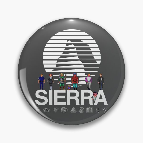 Item preview, Sierra Online Logo (WHITE) - Gaming Heroes and Icons - Point and Click Graphic Adventure PC Games! designed and sold by RetroTeeStudio.