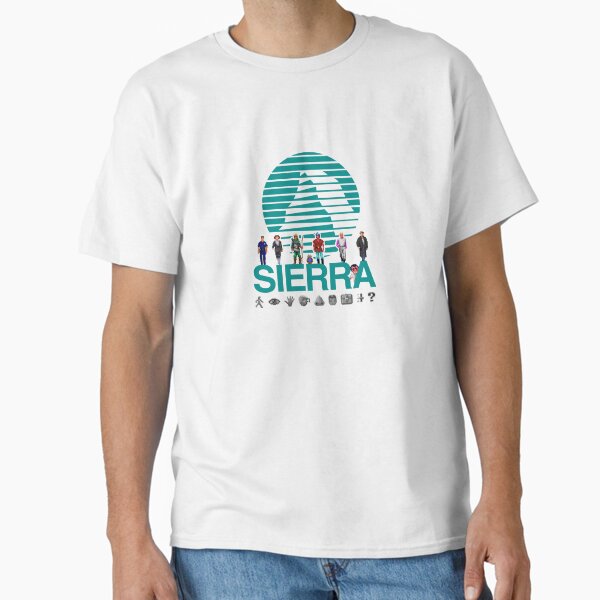 Item preview, Sierra Online Logo (AQUA BLUE) - Gaming Heroes and Icons - Point and Click Graphic Adventure PC Games! designed and sold by RetroTeeStudio.