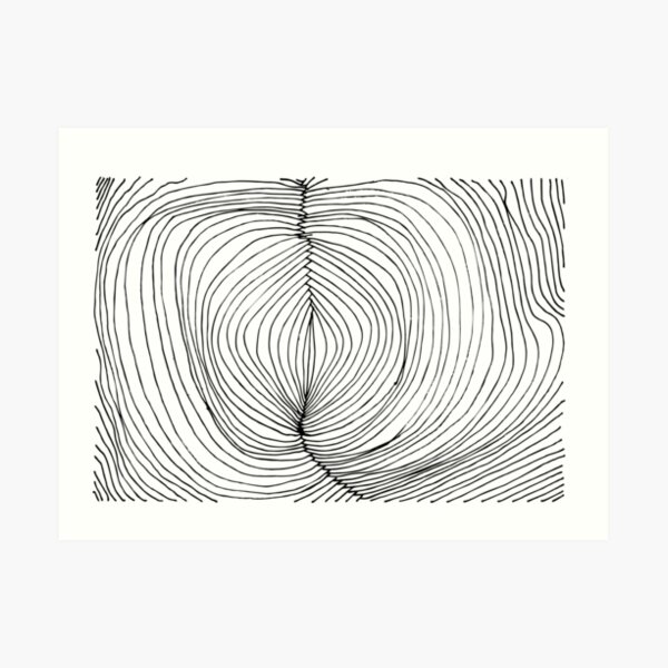 A Couple of Wavy Lines Art Print